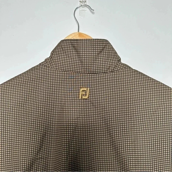 FJ FootJoy DryJoy Herringbone Half Zip Pullover Rain Golf Jacket Size Large - Picture 13 of 13